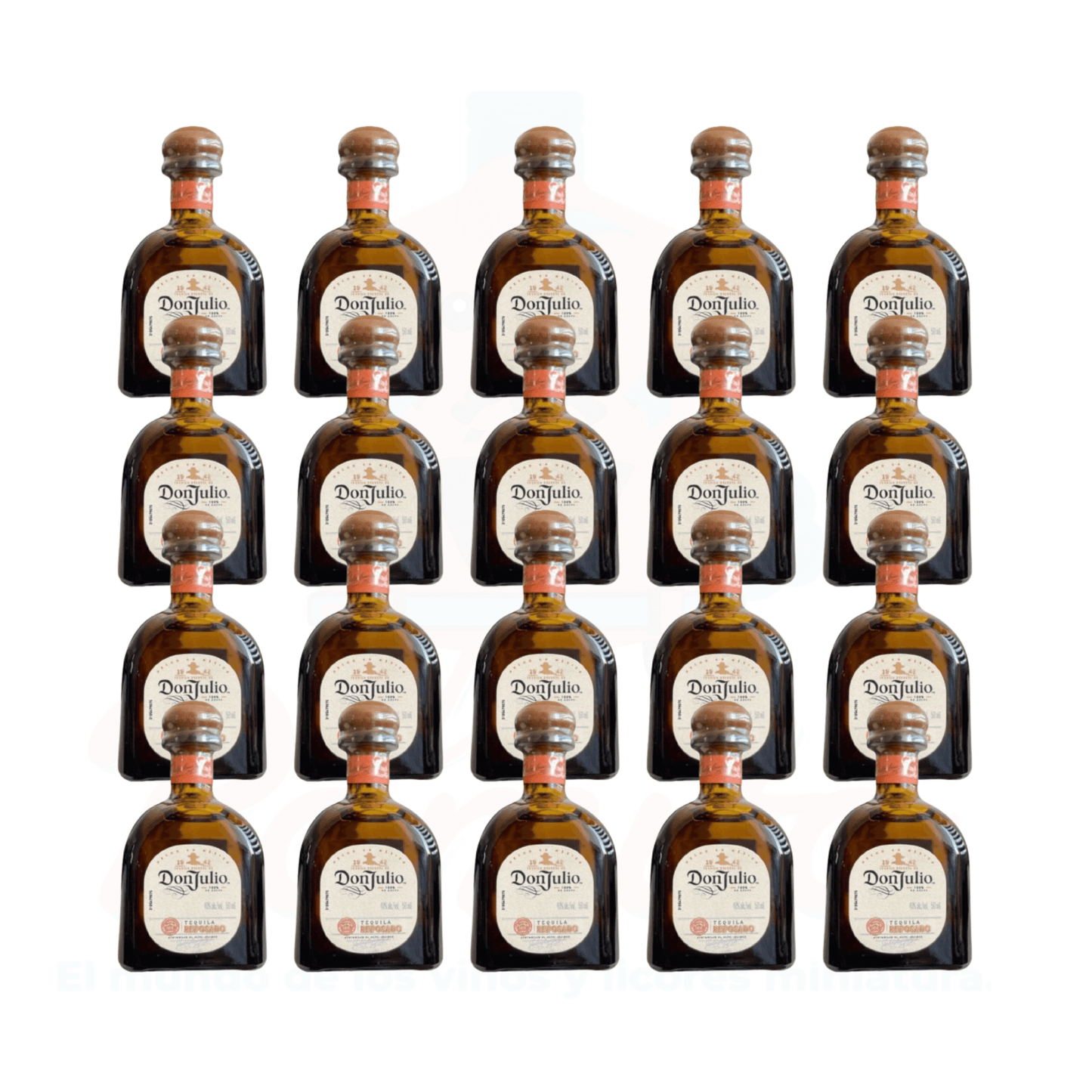 (20 Piezas) Mini Tequila Don Julio Reposado 50 ml.