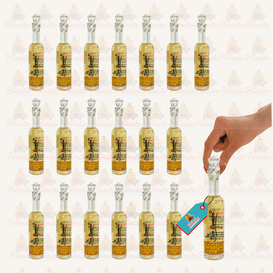 (20 piezas) Mini Don Ramón Flauta Reposado 50 ml.