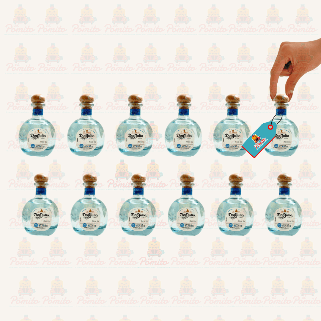 (12 piezas) Mini Tequila Don Julio Blanco 50 ml.