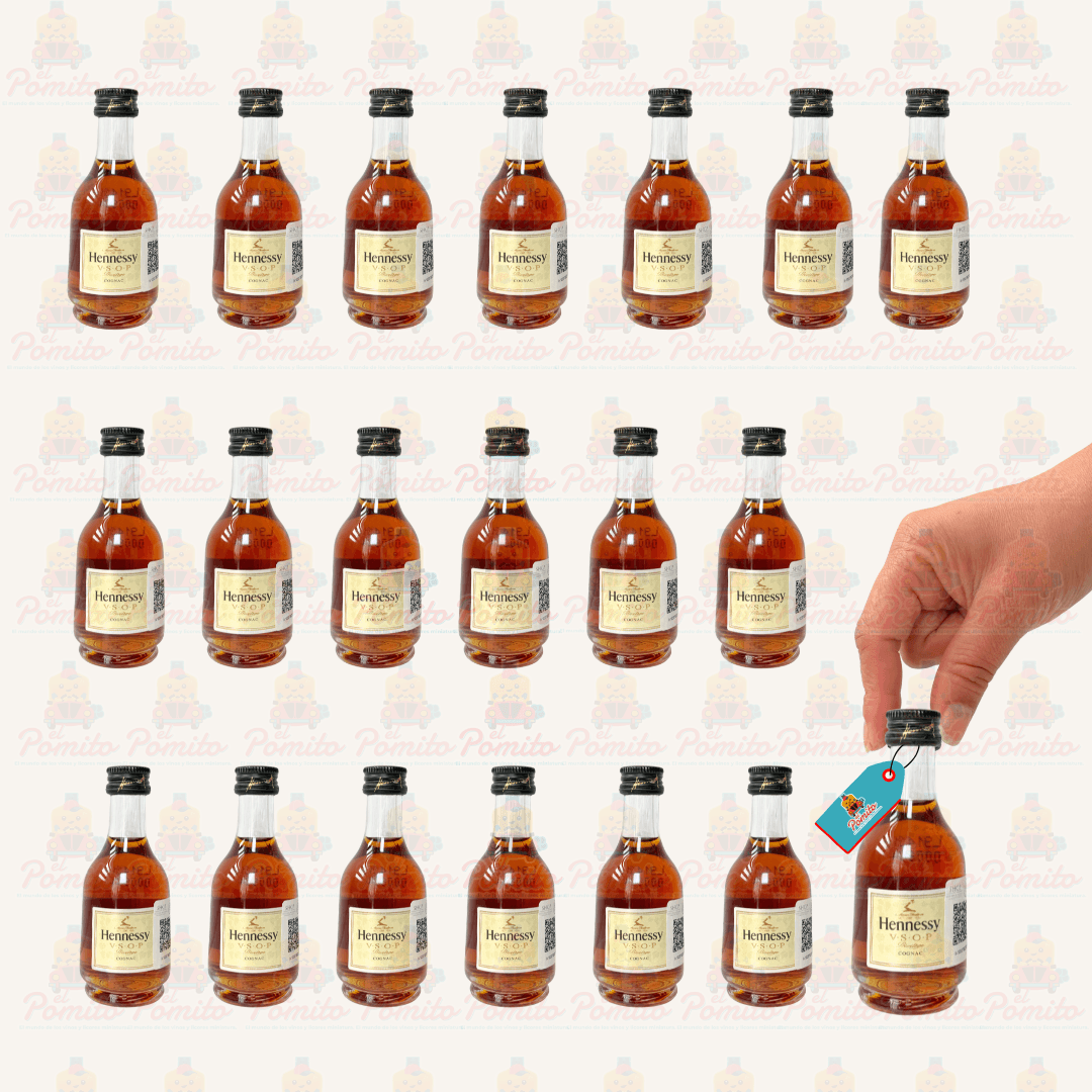 (20 Piezas) Mini Cogñac Hennessy Vsop 50 ml.