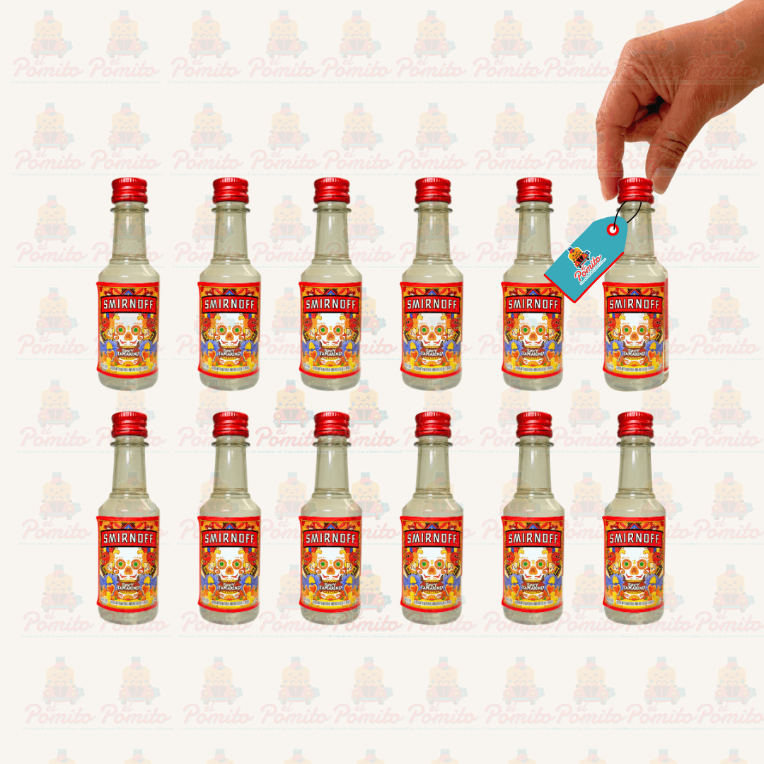 (12 piezas) Mini Smirnoff Tamarindo 50 ml.