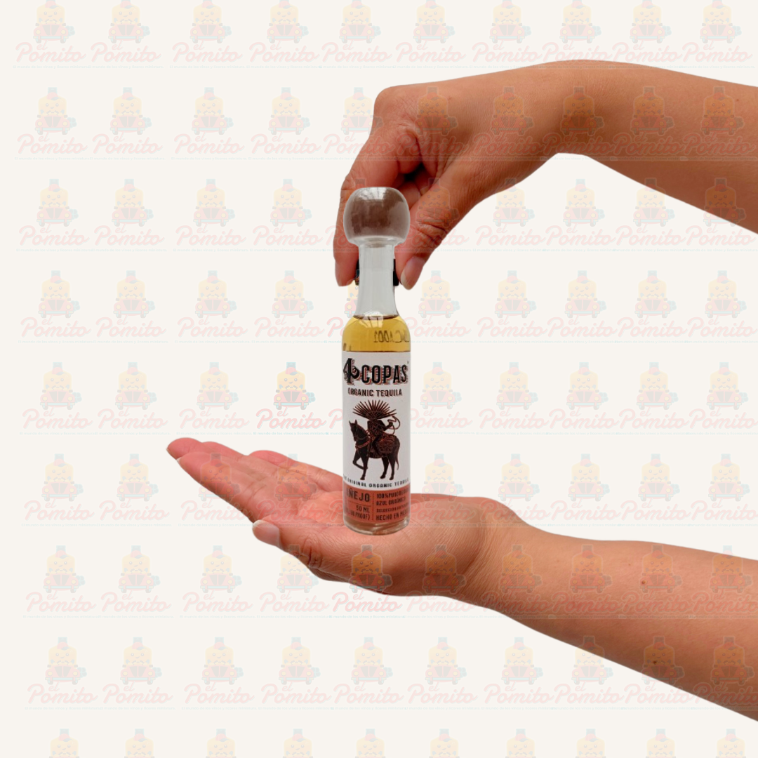 Mini Tequila 4 Copas 50 ml.