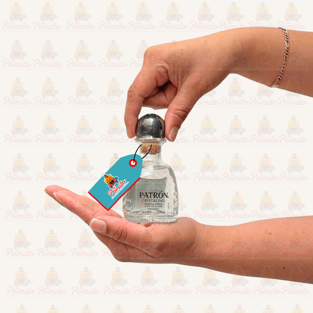 Mini Tequila Patrón Cristalino Añejo 50 ml.