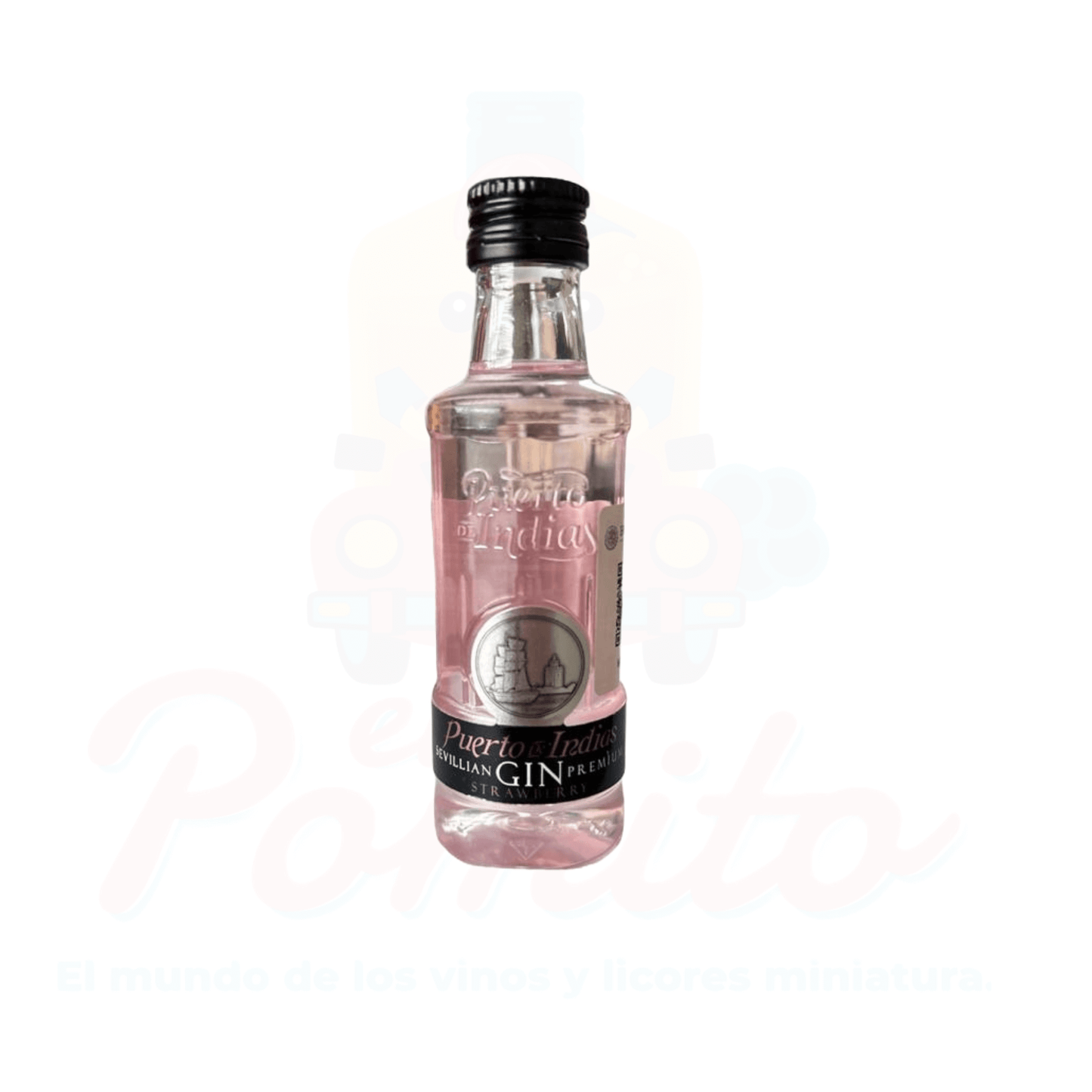 Mini Ginebra Puerto de Indias Strawberry 50 ml.