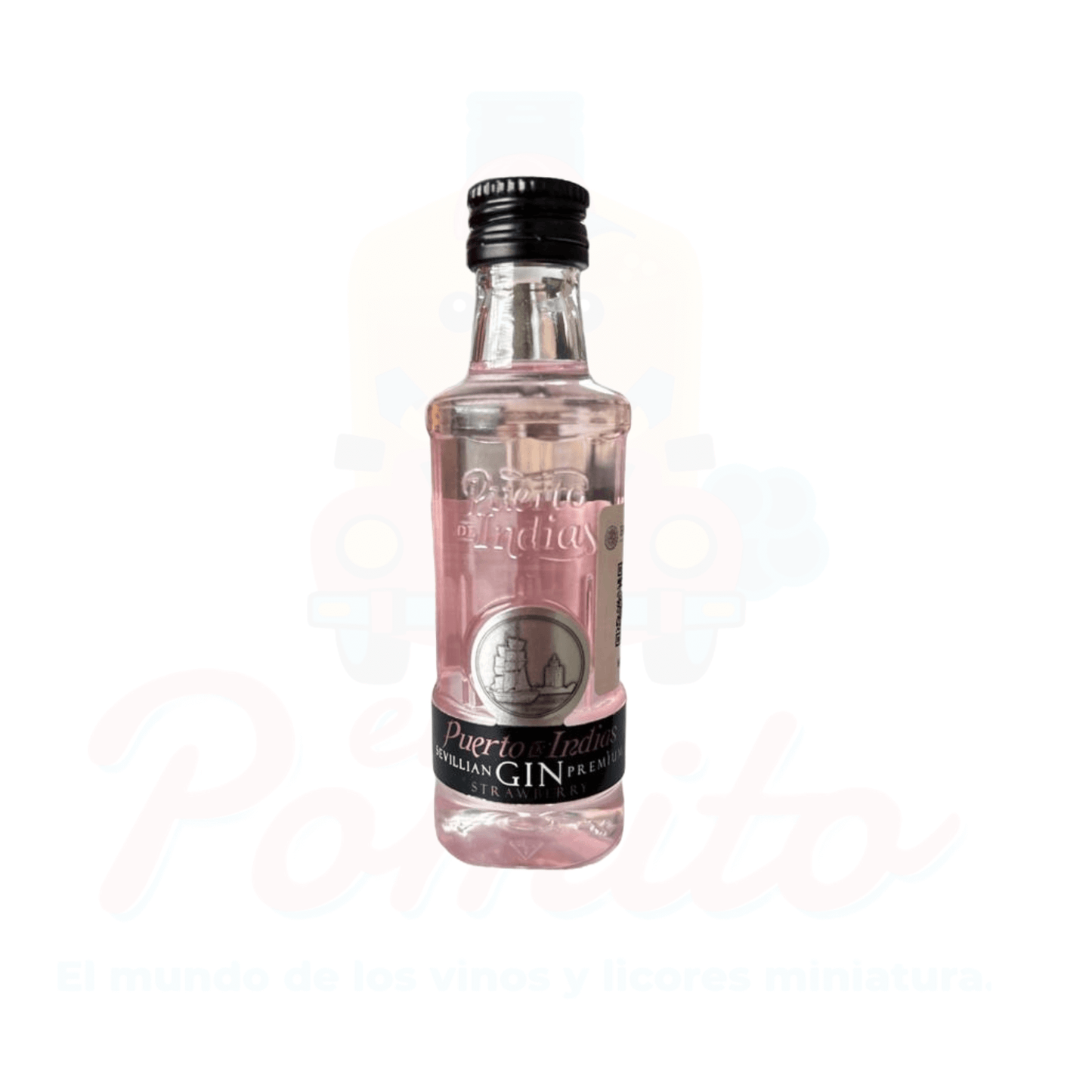 Mini Ginebra Puerto de Indias Strawberry 50 ml.