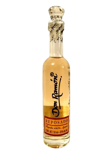 Mini Tequila Don Ramón Flauta Reposado 50 ml. Nueva Presentación