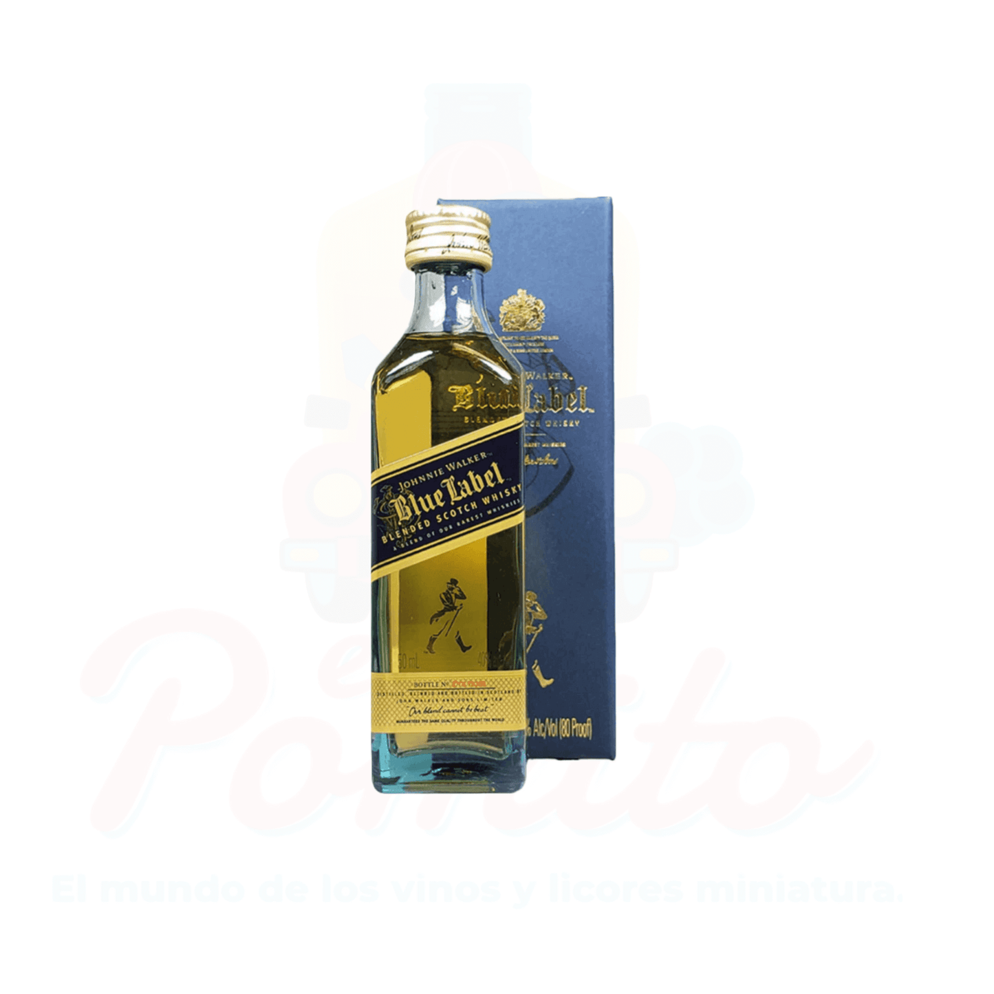 Mini Whisky Johnnie Walker Blue Label en Estuche 50 ml.