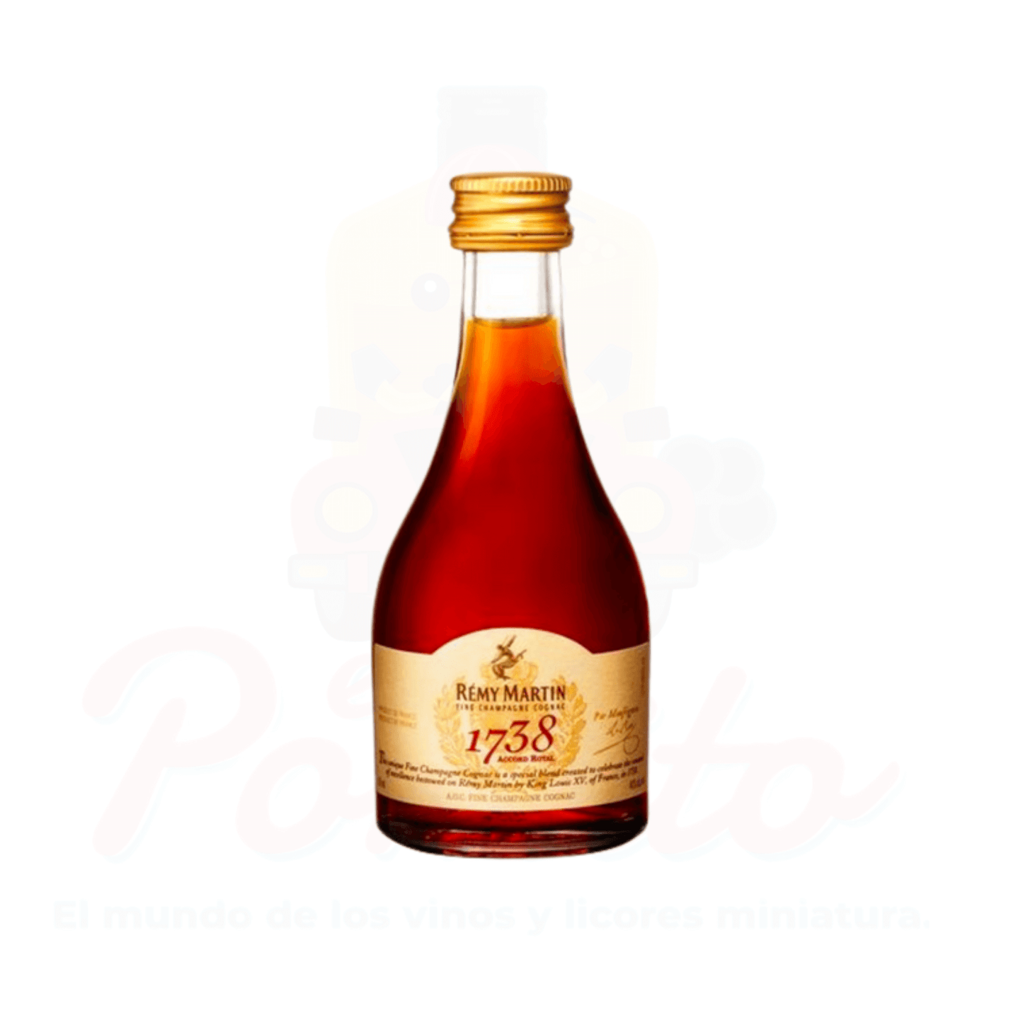 Mini Cogñac Remy Martin 1738, 50 ml.