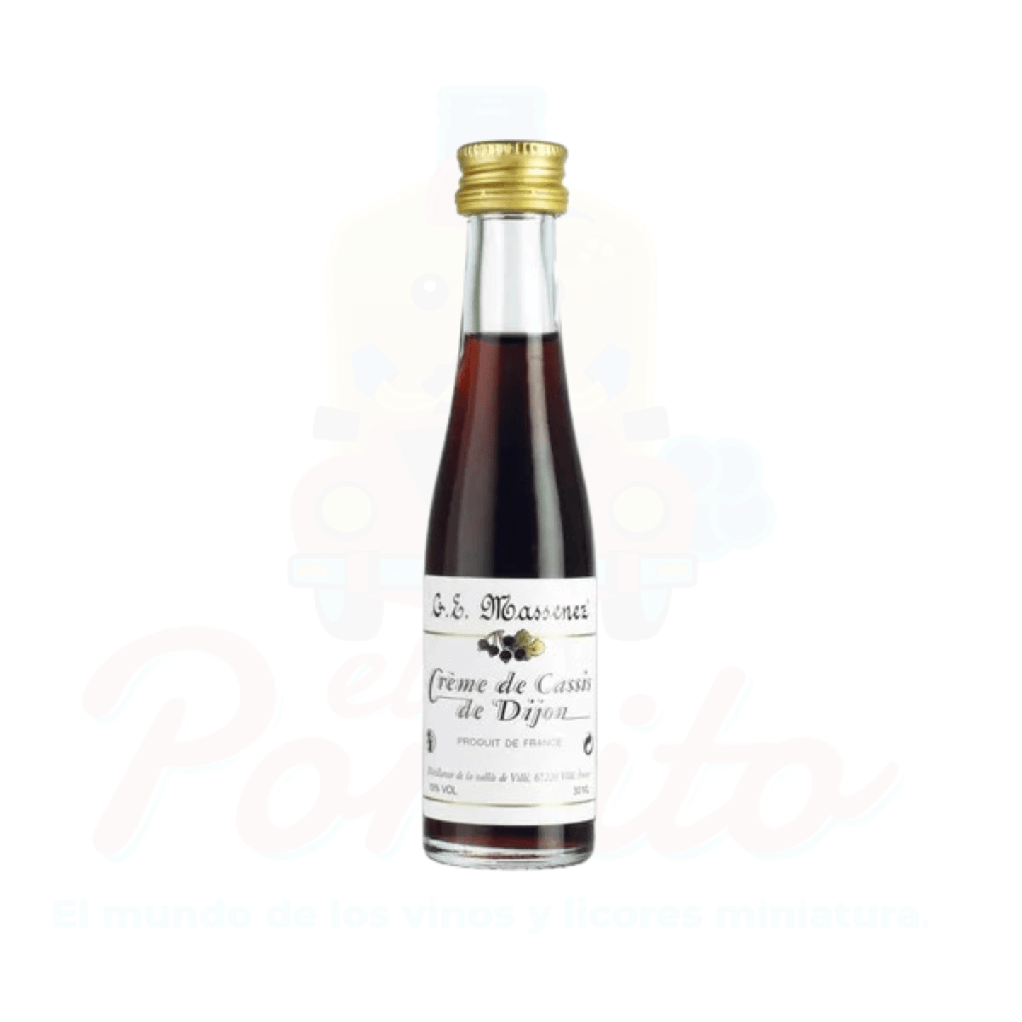 Mini Creme de Cassis de Dijon 30 ml.