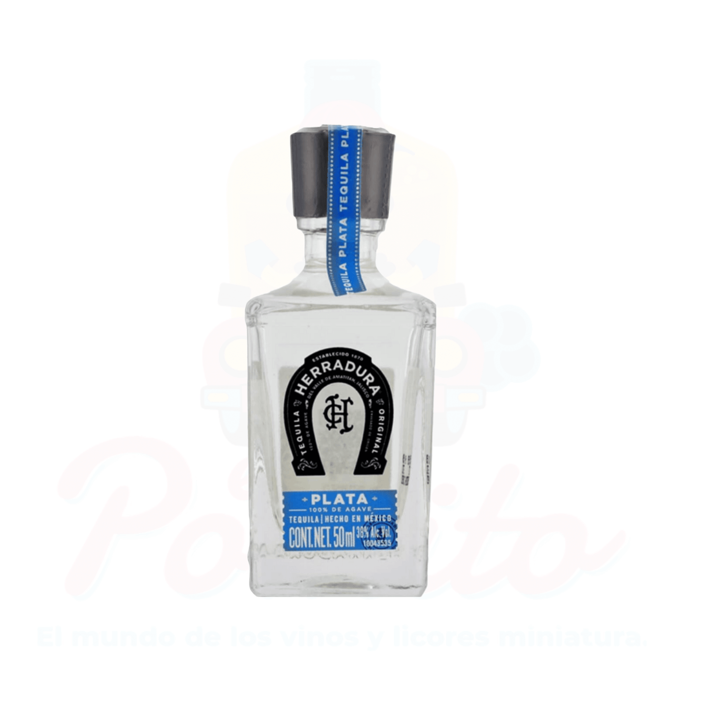 Mini Tequila Herradura Plata 50 ml.