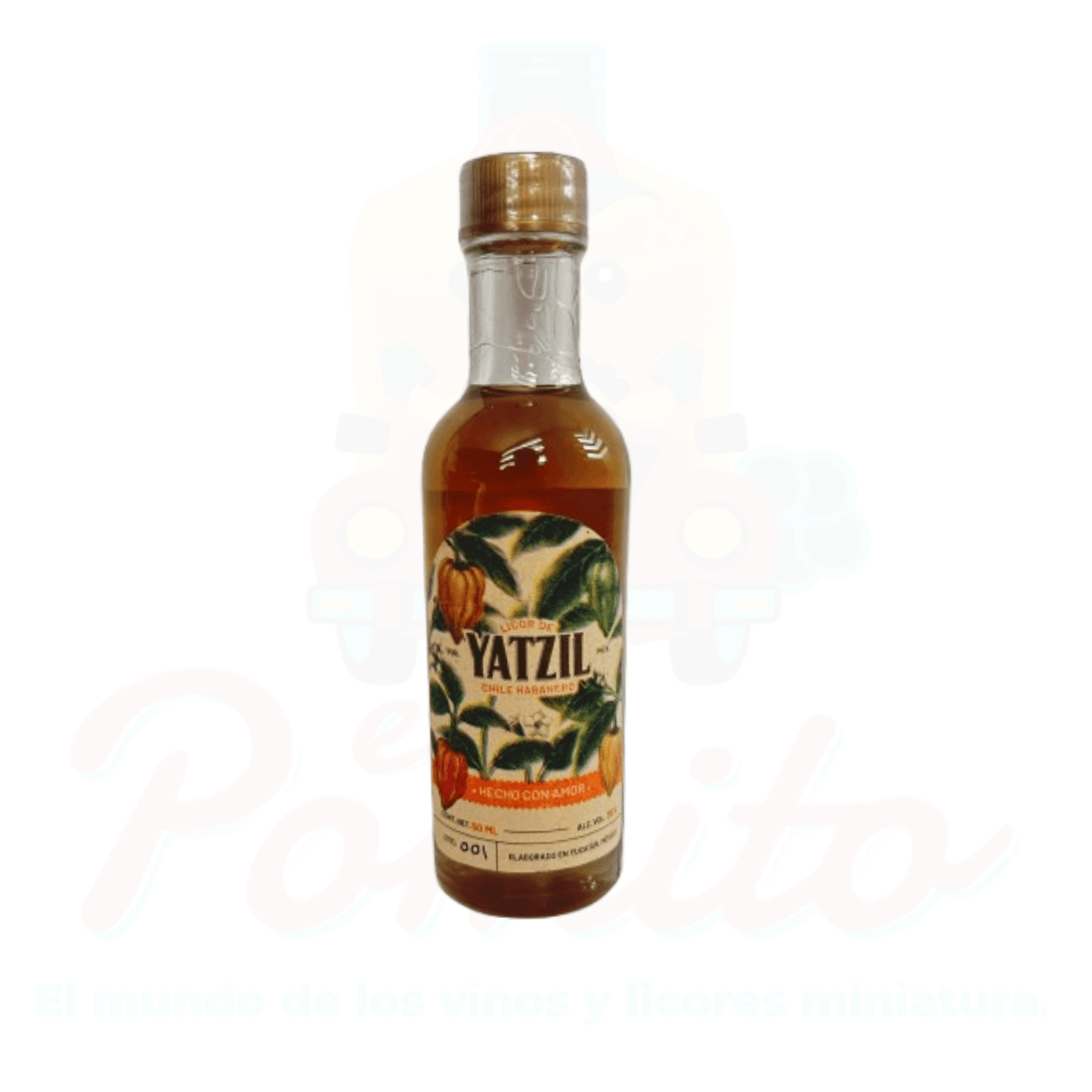 Mini Licor Yatzil Chile Habanero 50ml.