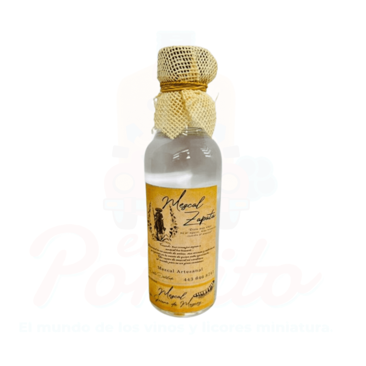 Mini Mezcal Zapata Gusano de Maguey 50ml.
