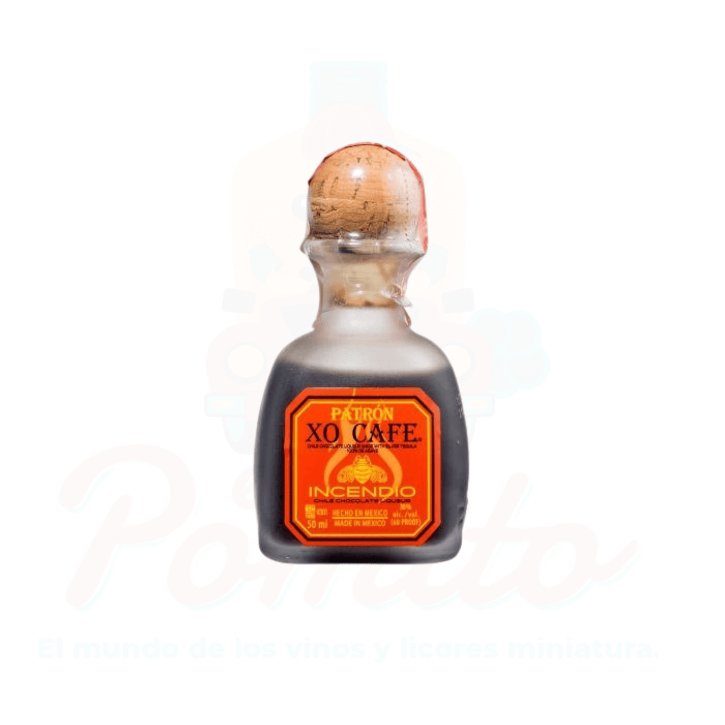 Mini Patrón Licor de Cafe XO Incendio 50 ml.