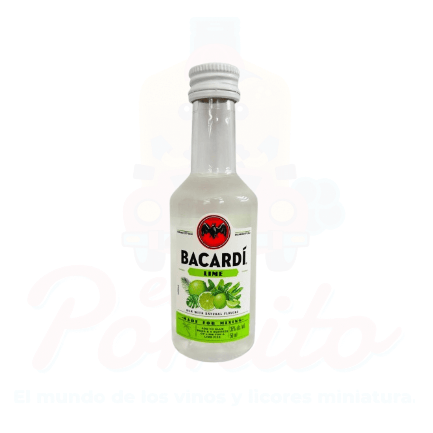 Mini Ron Bacardi Lime 50ml.