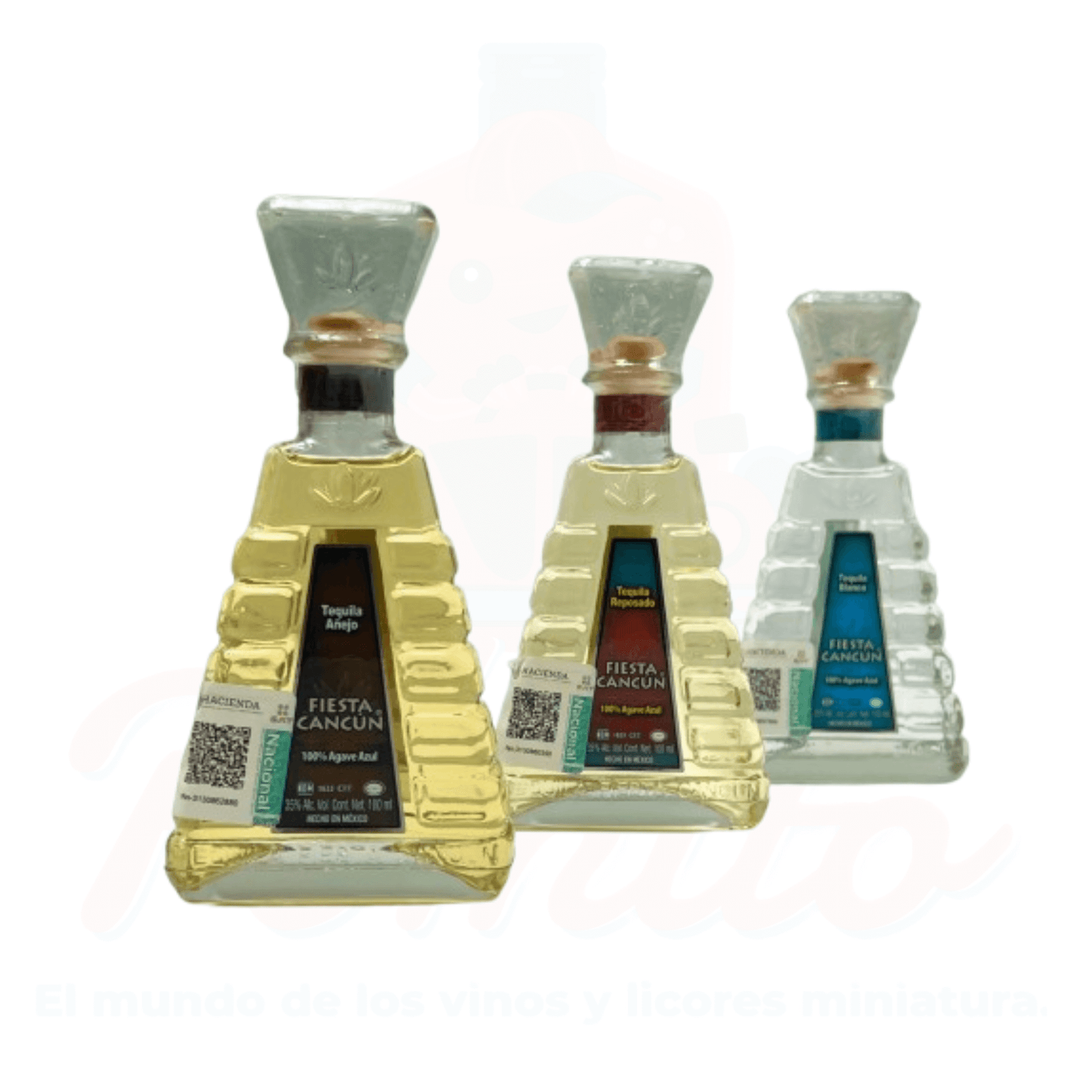 Mini Set Tequila Fiesta Cancún 3x100ml.