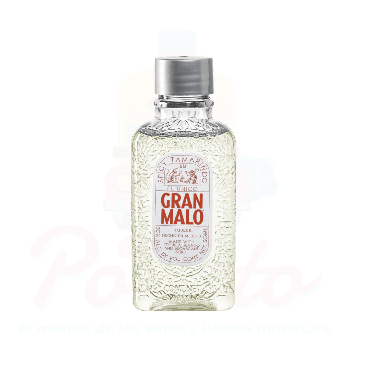 Mini Tequila Blanco Gran Malo Spicy Tamarindo 50 ml.