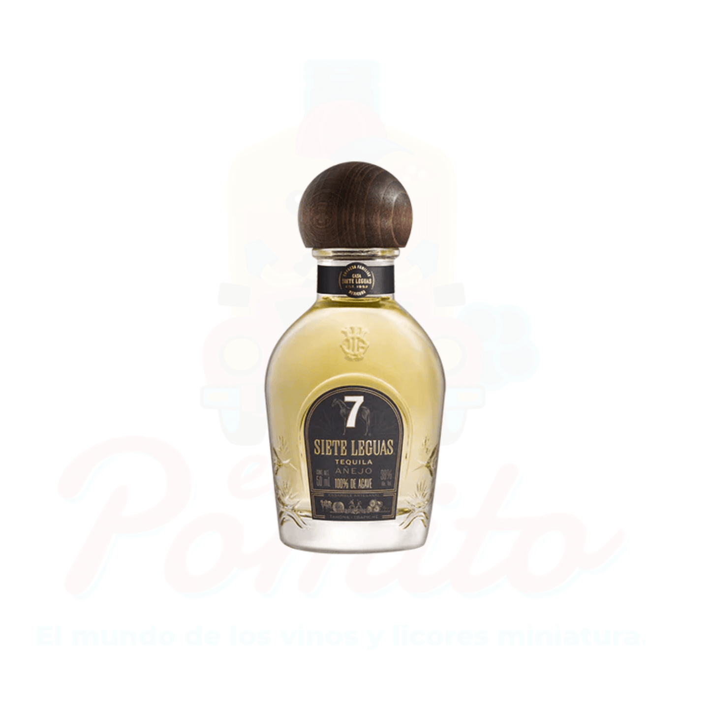 Mini Tequila Siete Leguas Añejo 50 ml.