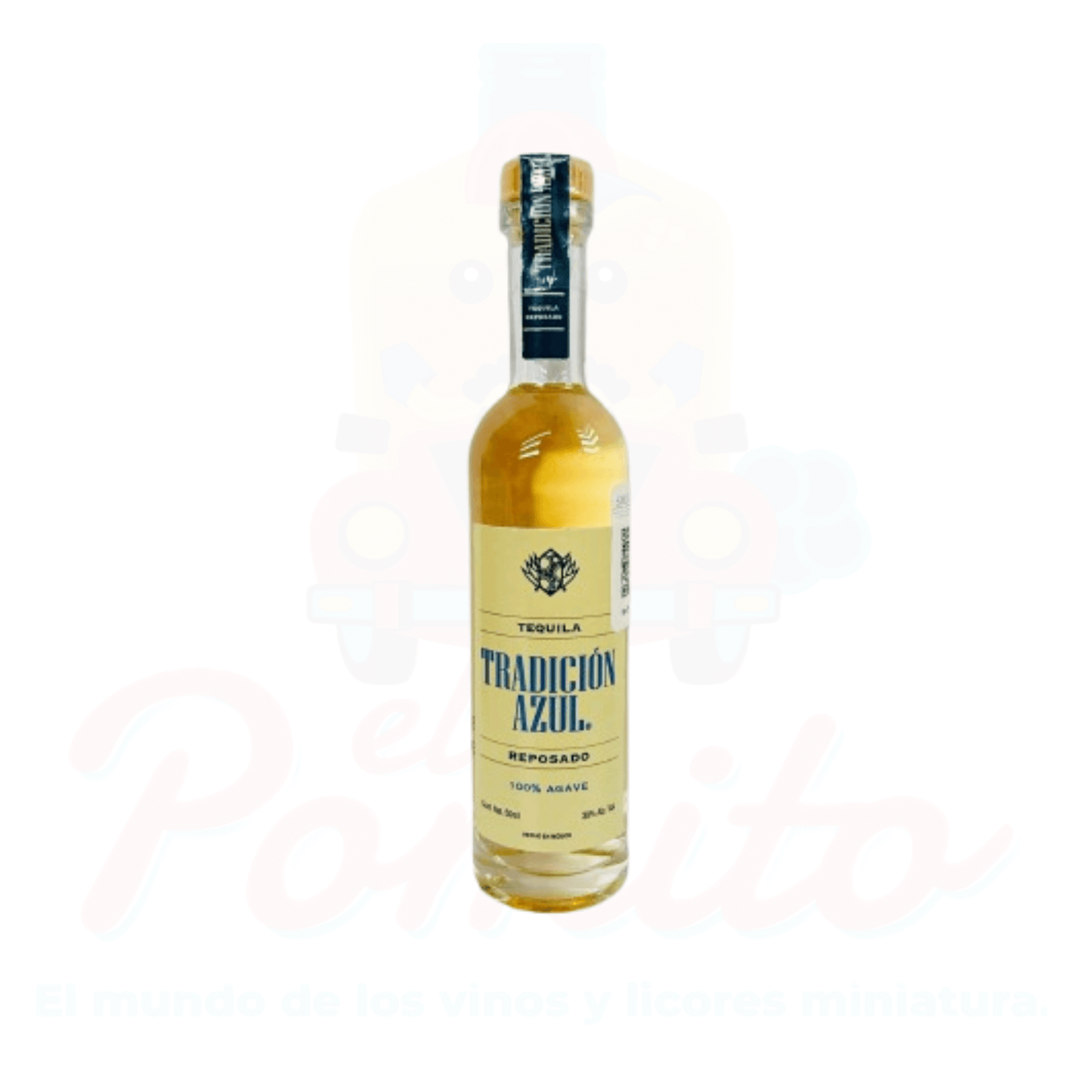 Mini Tequila Tradicional Azul Reposado 50ml.