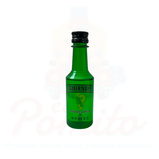 Mini Vodka Smirnoff Green Apple 50 ml. (Verde)
