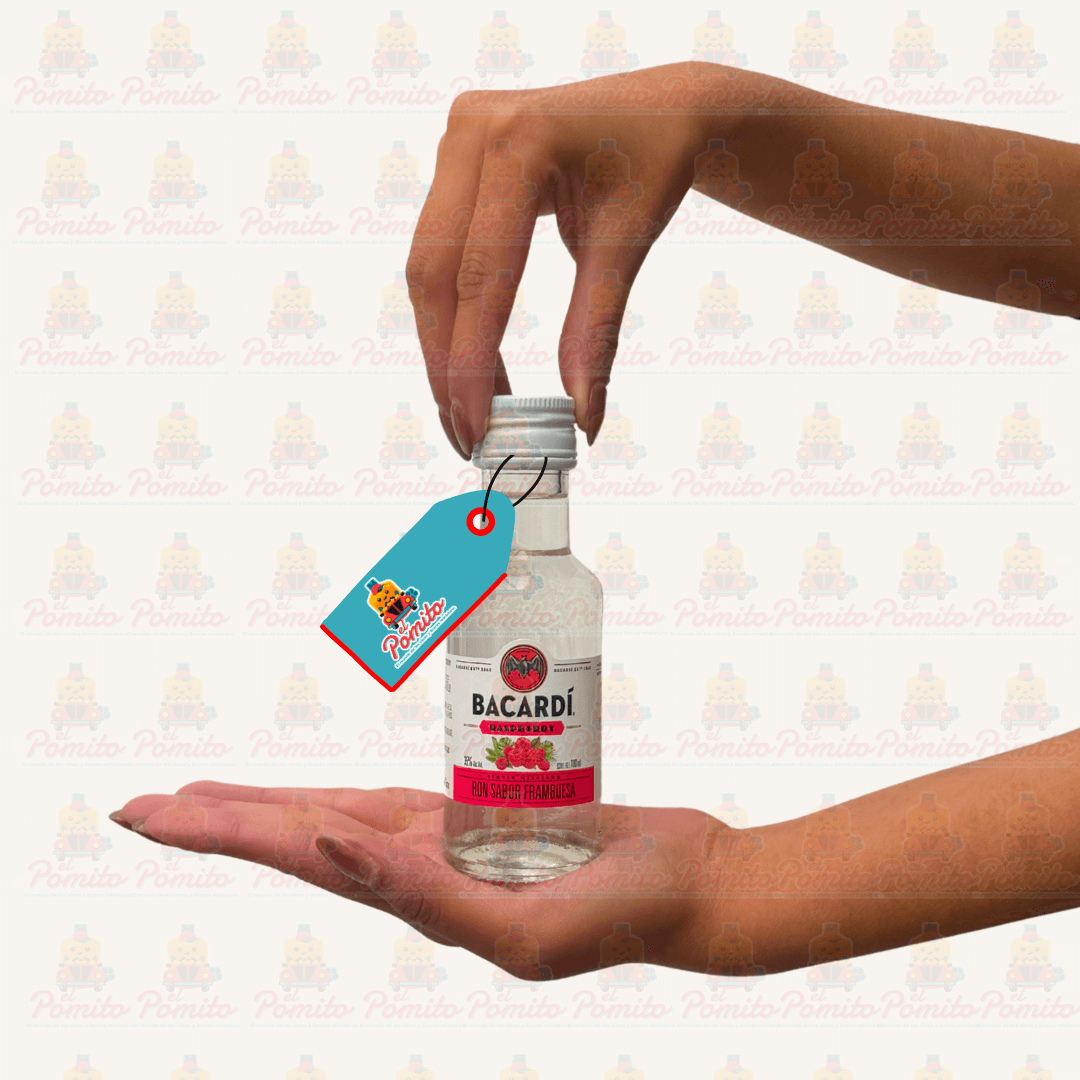 Mini Ron Bacardi Raspberry 100 ml.