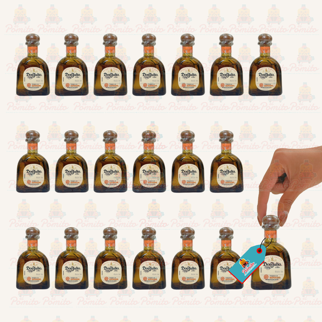 (20 Piezas) Mini Tequila Don Julio Reposado 50 ml.