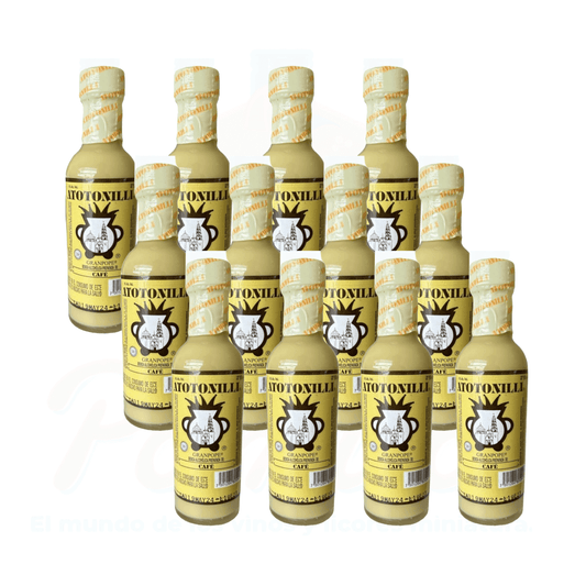 (12 Piezas) Mini Rompope Atotonilli Sabor Café 50 ml.