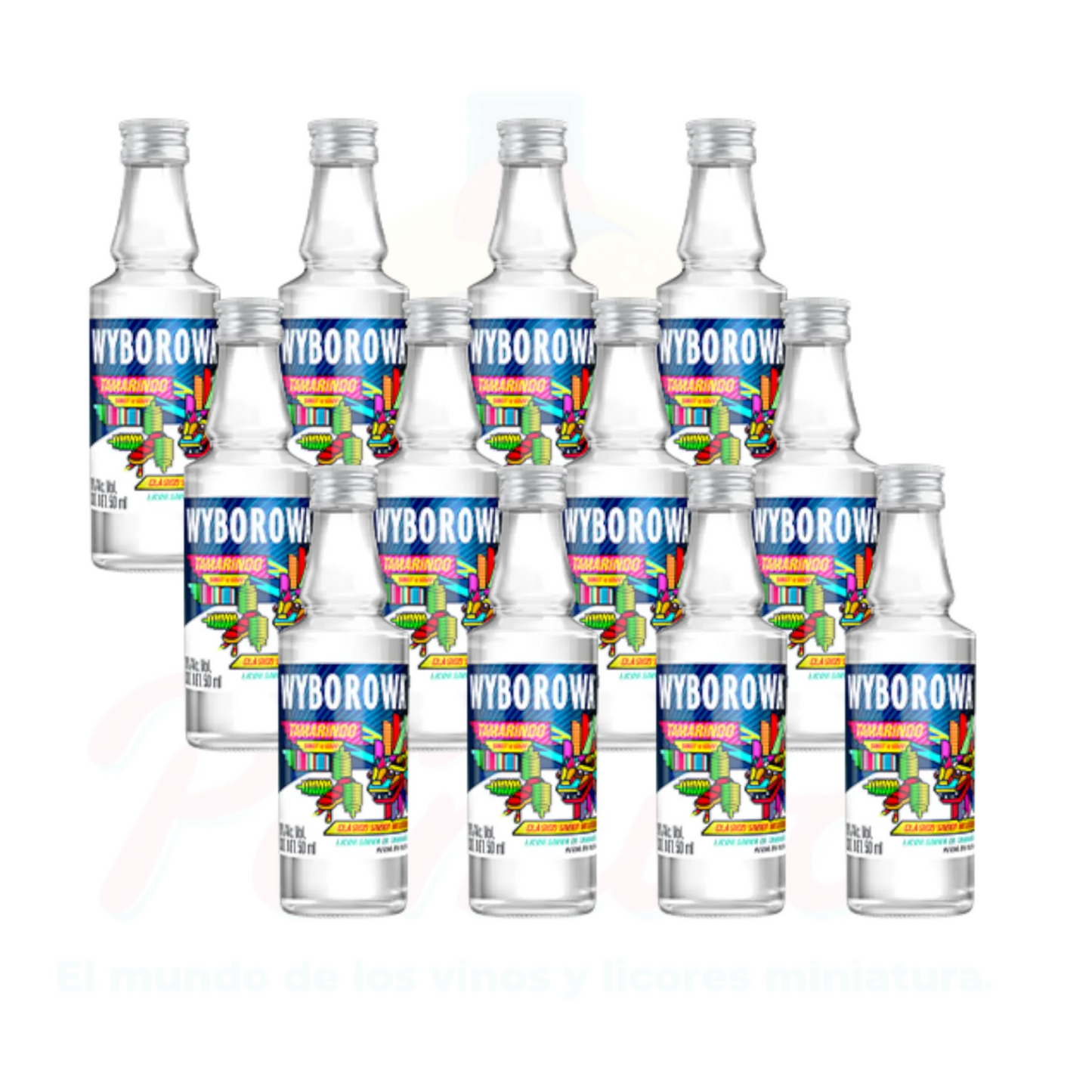 (12 piezas) Mini Wyborowa Tamarindo 50 ml.