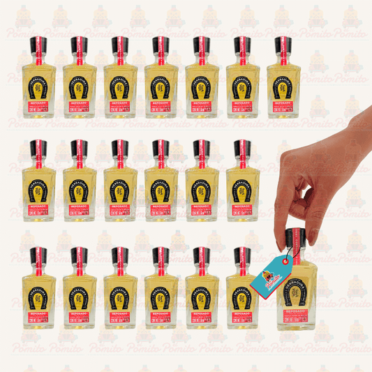 (20 Piezas) Mini Tequila Herradura Reposado 50 ml.