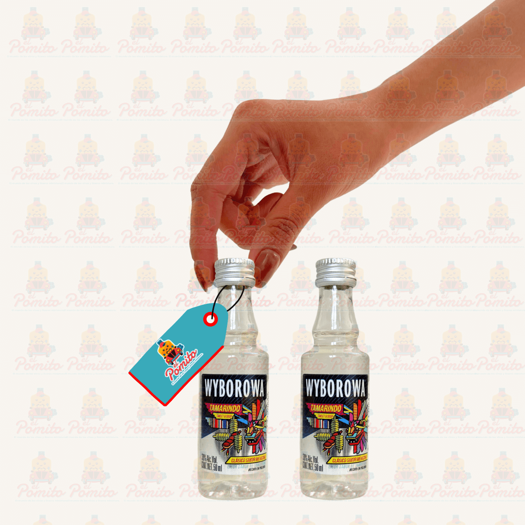 2 Mini Vodka Wyborowa Tamarindo 50 ml.