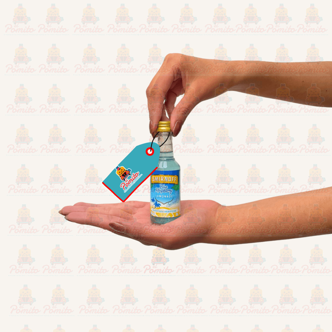 Mini Vodka Smirnoff Blue Raspberry 50ml.