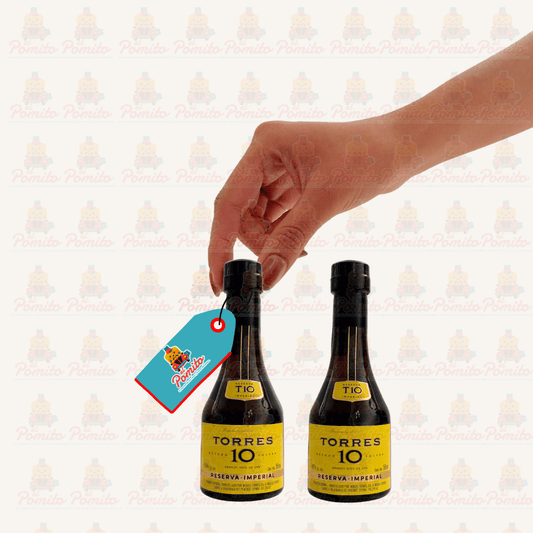 2 Mini Brandy Torres 10, 50 ml.