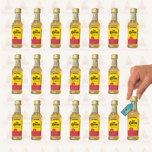 (20 Piezas) Mini Tequila Jose Cuervo Especial Gold 50 ml.