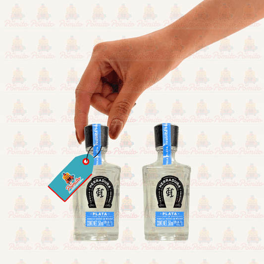 2 Mini Tequila Herradura Plata  50 ml.