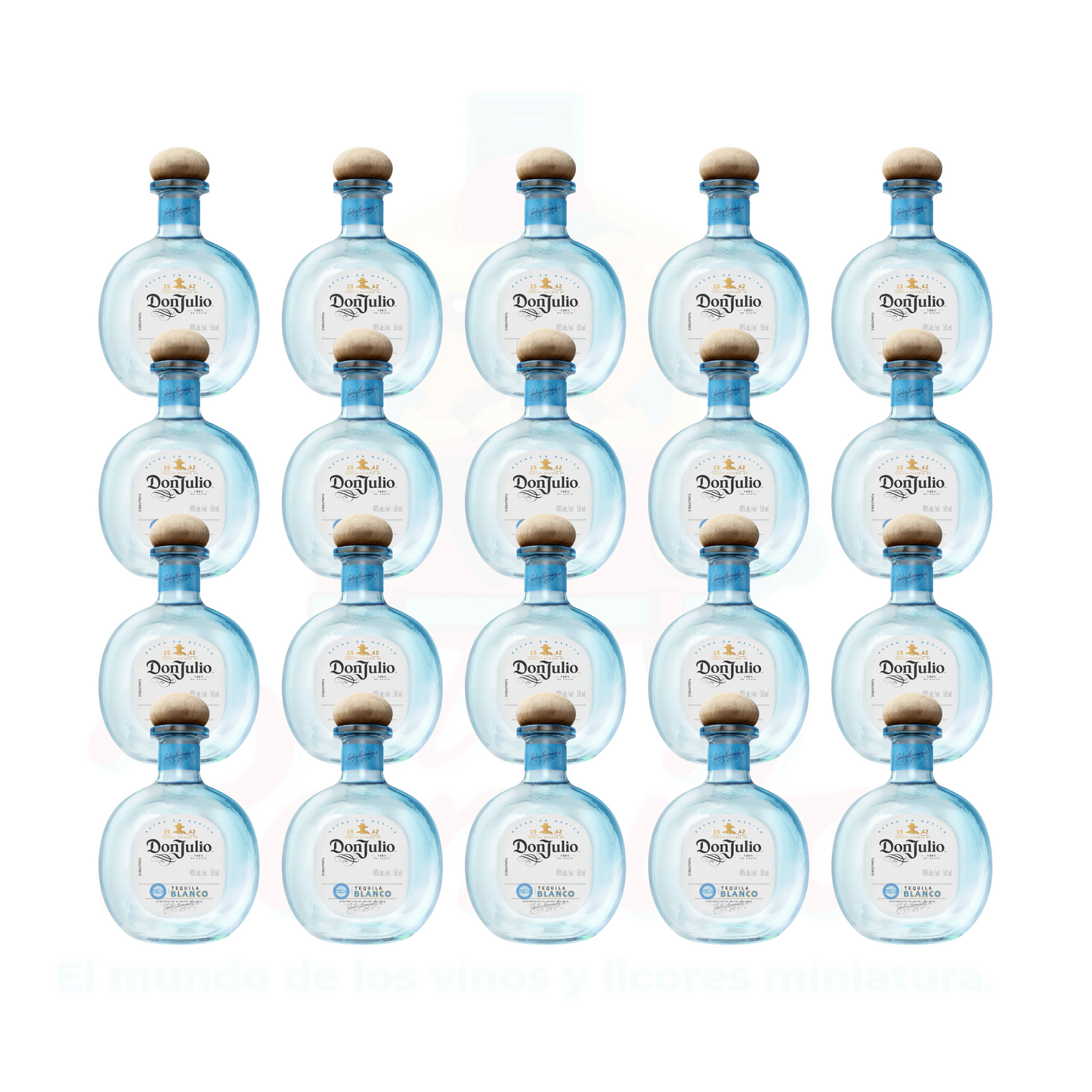(20 Piezas) Mini Tequila Don Julio Blanco 50 ml.