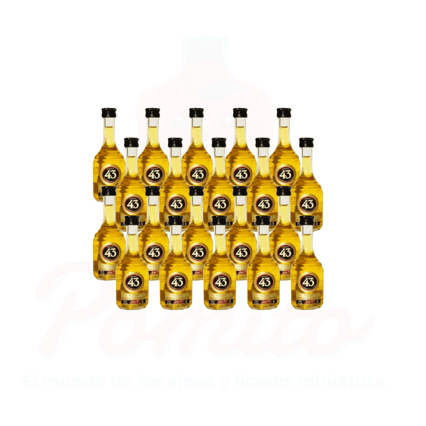 (20 piezas) Mini Licor 43,  50 ml.