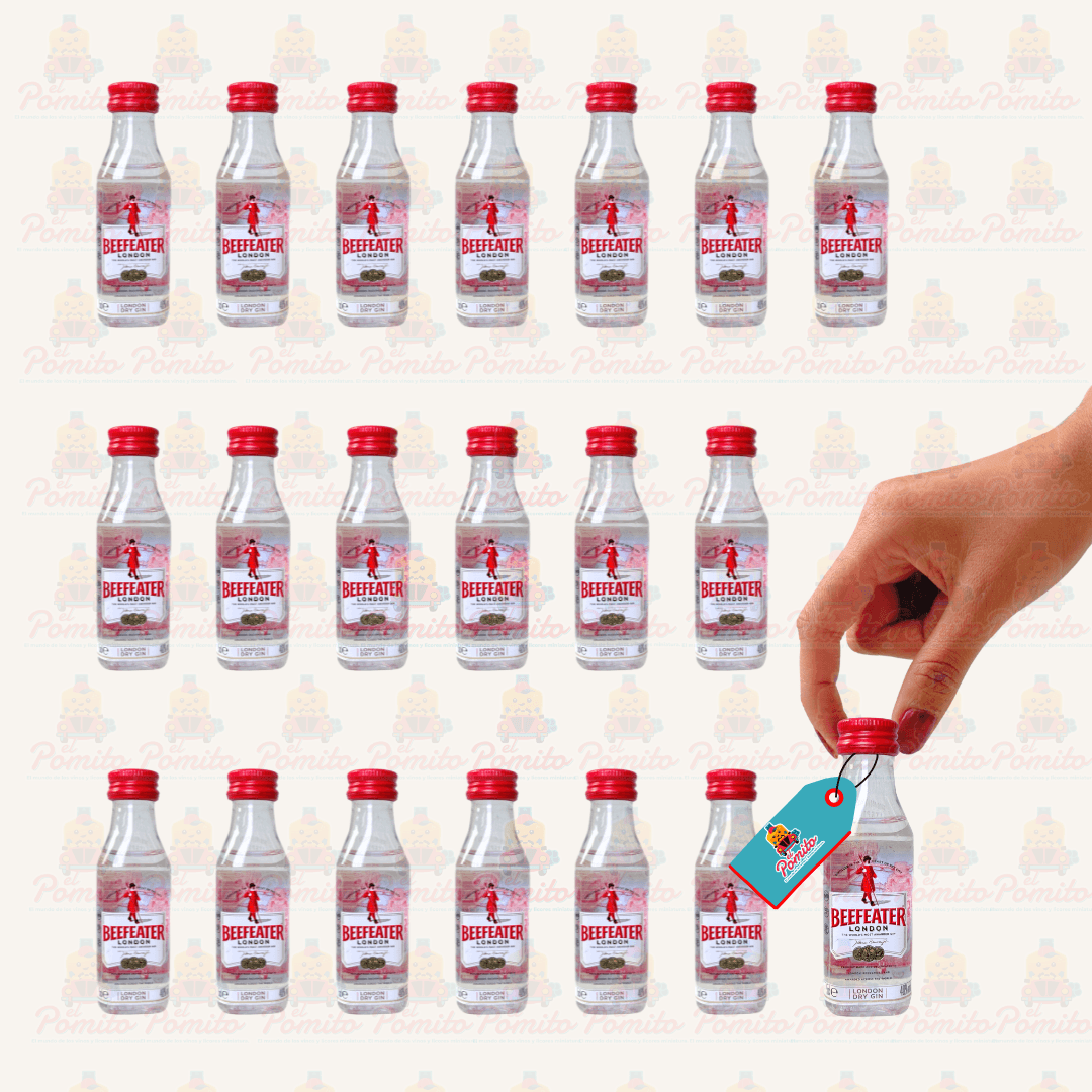 (20 Piezas) Mini Beefeater London Dry Gin 50 ml.