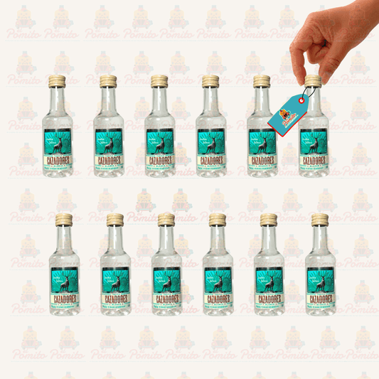 (12 piezas) Mini Tequila Cazadores Blanco 50 ml.