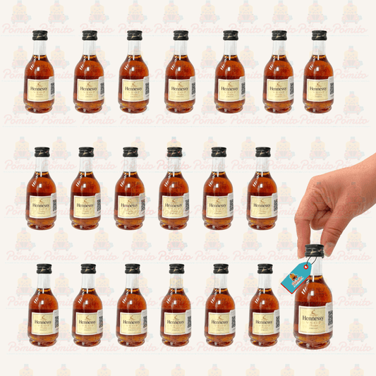 (20 Piezas) Mini Cogñac Hennessy Vsop 50 ml.