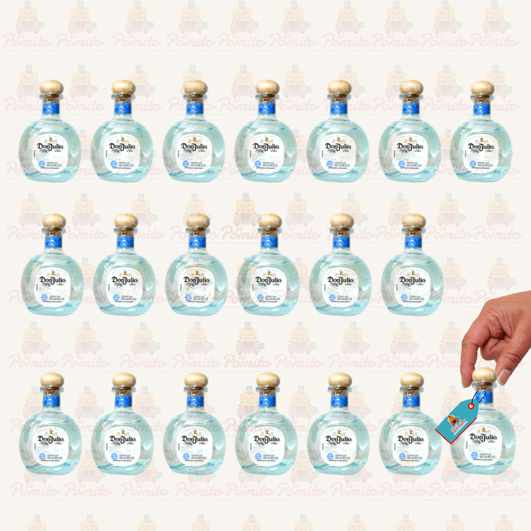 (20 Piezas) Mini Tequila Don Julio Blanco 50 ml.