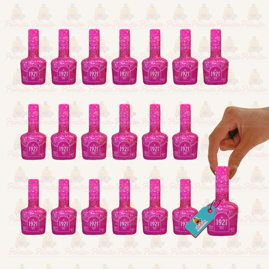(20 Piezas) Mini Crema de Tequila 1921 Rosa 50ml.