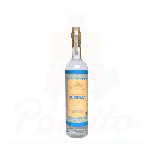 Mini Mezcal 400 Conejos Joven 200 ml.