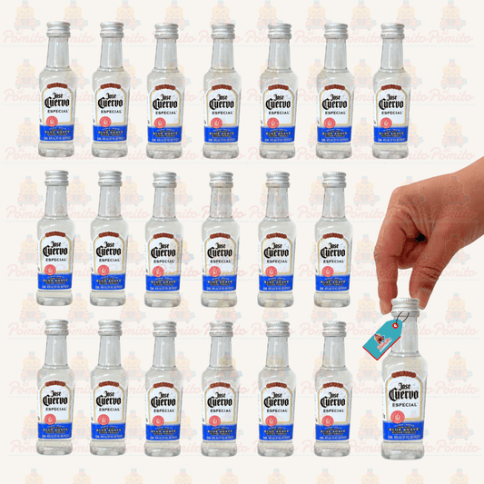 (20 Piezas) Mini Tequila Jose Cuervo Especial Silver 50 ml.
