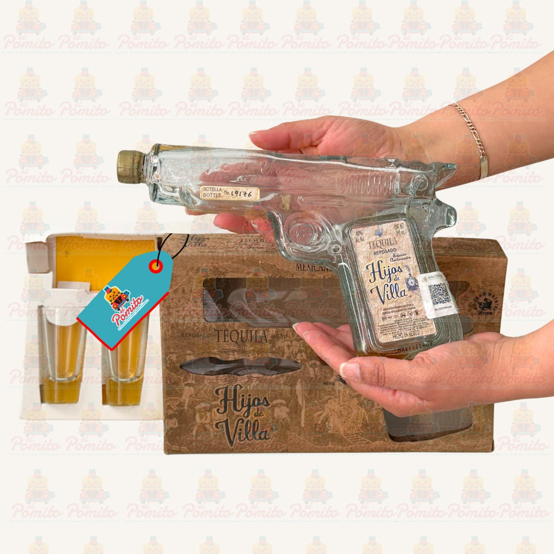 Tequila Reposado Hijos de Villa 200 ml (Pistola)