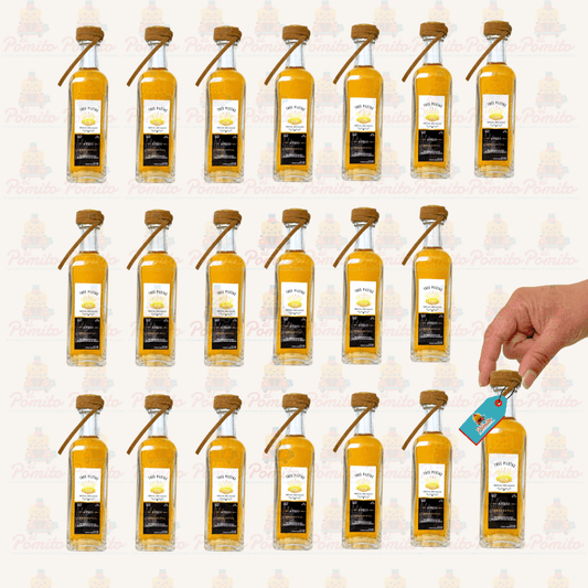 (20 Piezas) Mini Mezcal Artesanal Tres Piletas Añejo 60 ml.