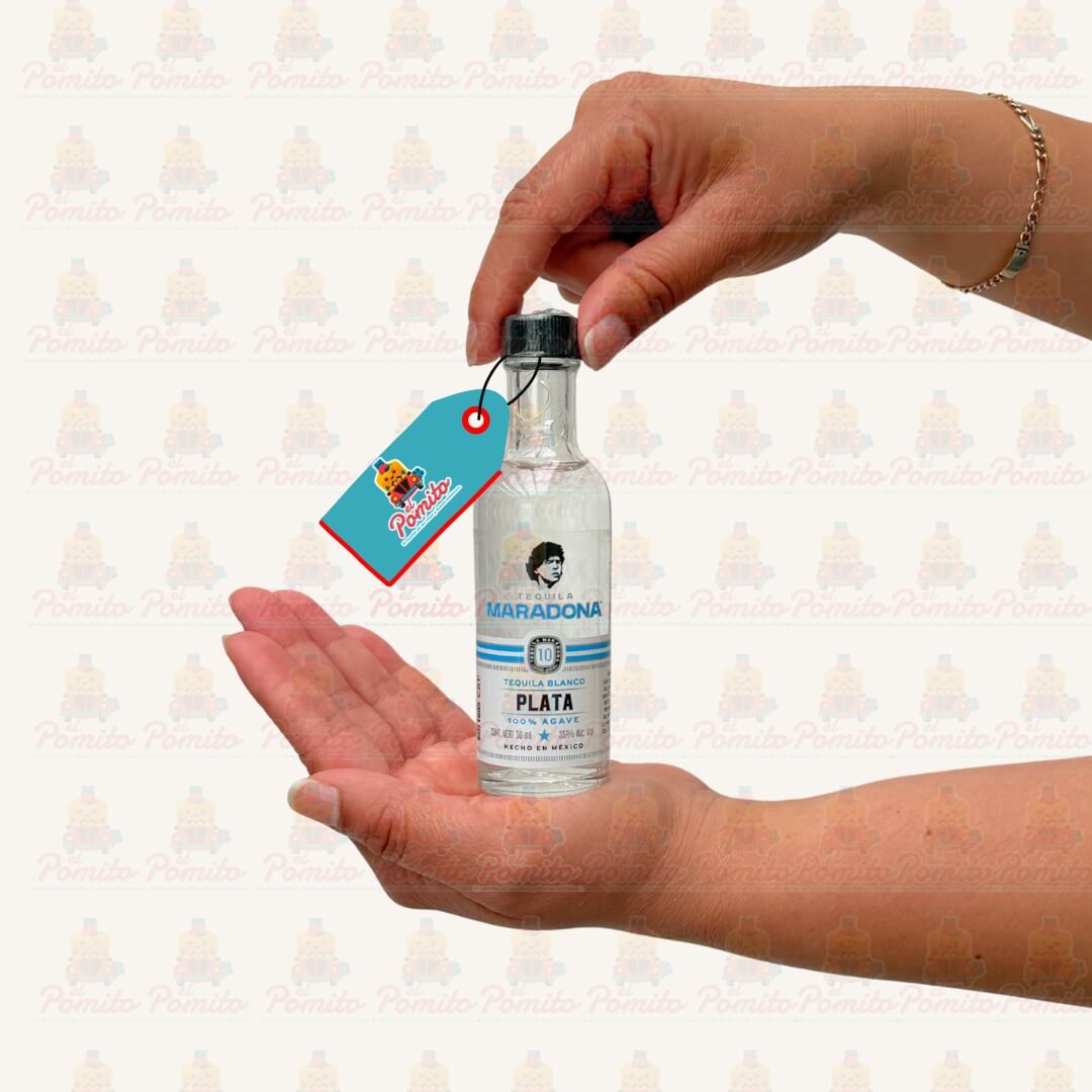 Mini Tequila Maradona Plata 50 ml.