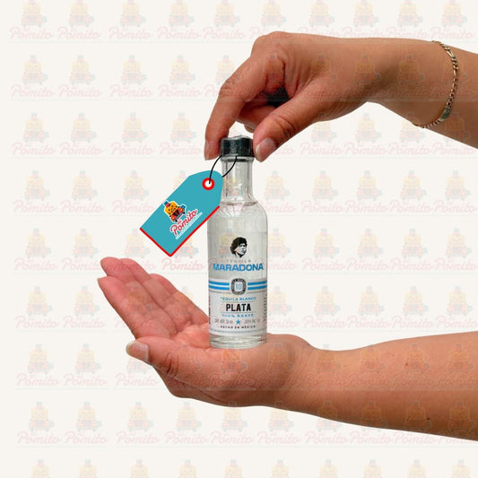 Mini Tequila Maradona Plata 50 ml.