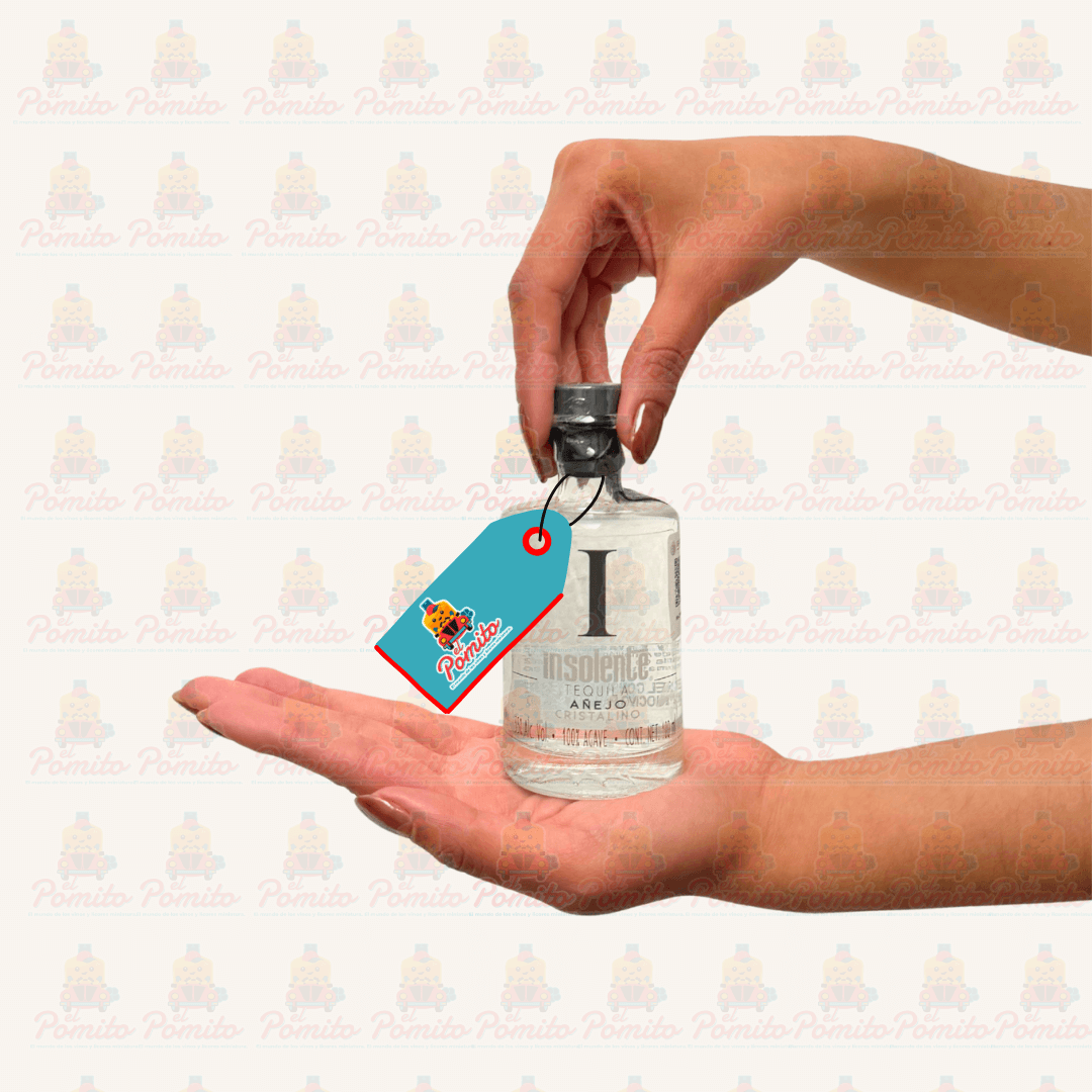 Mini Tequila Insolente Añejo Cristalino 100ml.