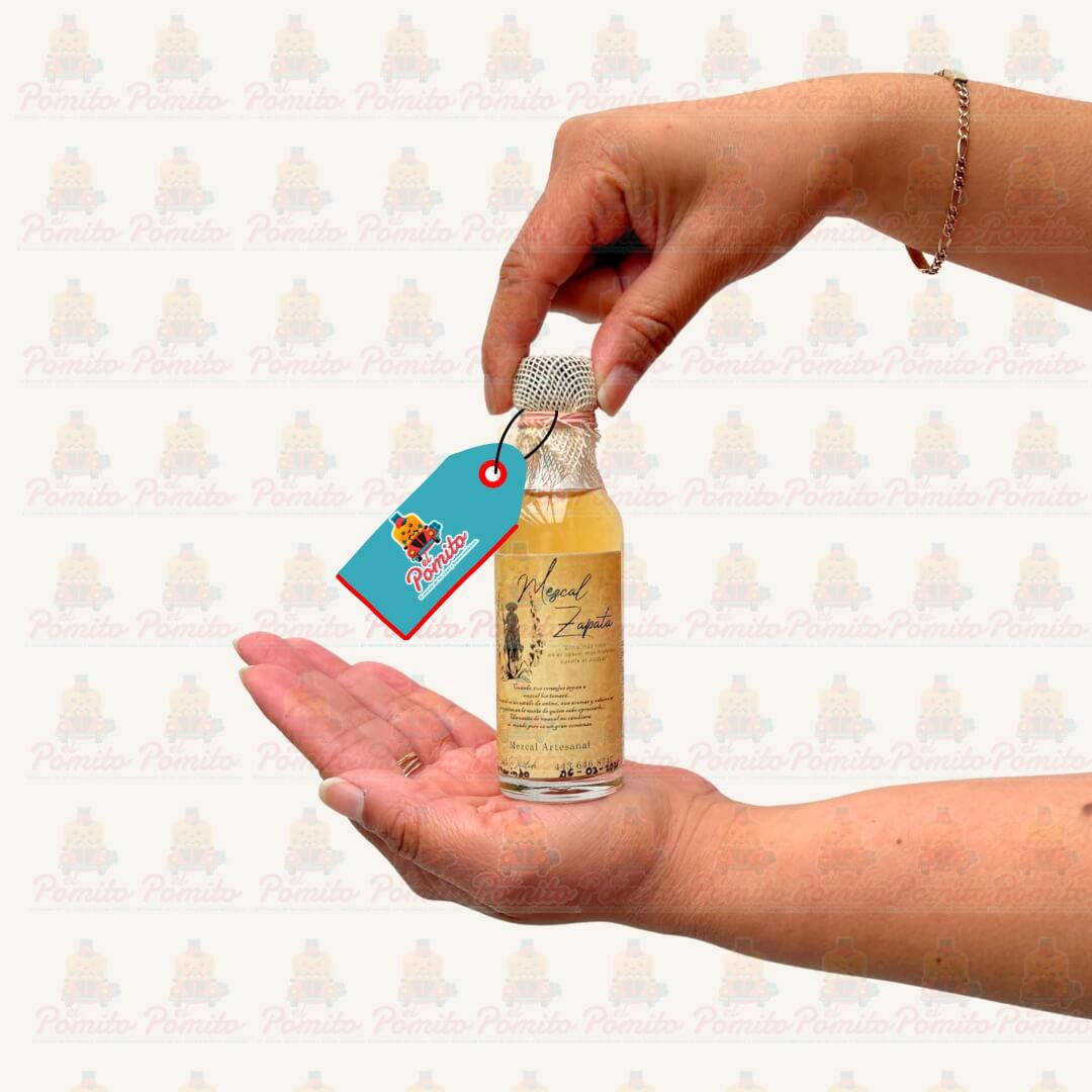 Mini Mezcal Zapata Artesanal Sabor Tamarindo 50ml.