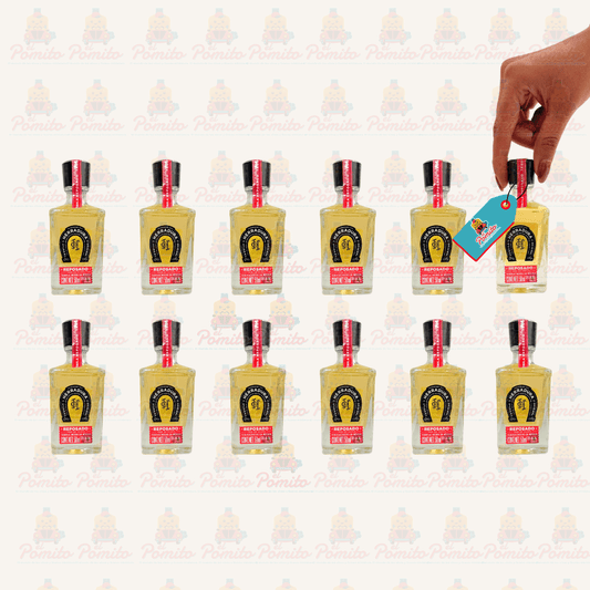 (12 piezas) Mini Tequila Herradura Reposado 50 ml.