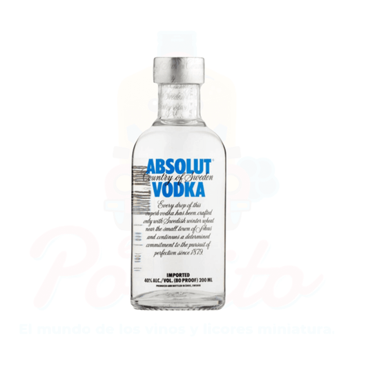 Mini Vodka Absolut Azul 200 ml.